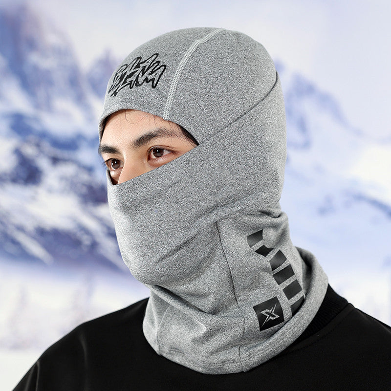 Velvet Windproof Ski Head Cover Protective Mask