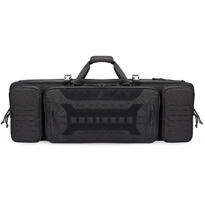 VOTAGOO Double Rifle Case Gun Bag, Safely Long-Barrel Firearm Transportation Cases  Locks, All-Weather Soft Tactical Range Bag Ackpack For Shotgun Spacious Heavy Duty