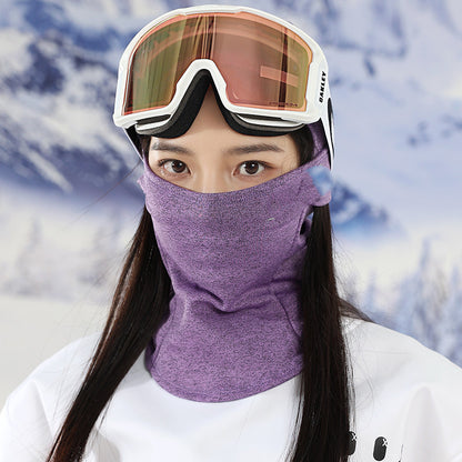 Velvet Windproof Ski Head Cover Protective Mask