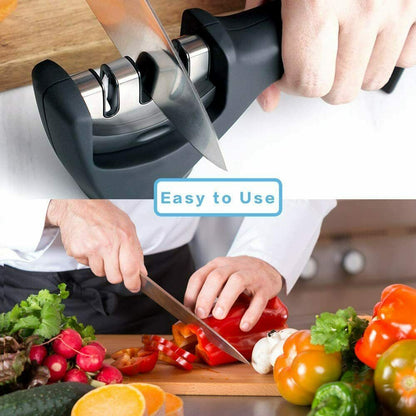 KNIFE SHARPENER Ceramic Tungsten Kitchen Knives Blade Sharpening System Tool USA